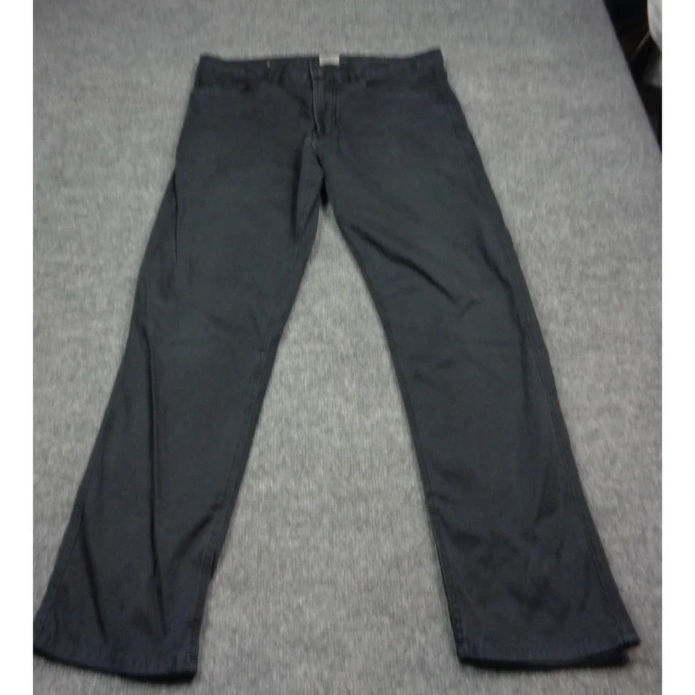 Faherty Stretch Terry Pants Mens 32x30 Washed Blue Slim Straight 5 Pocket